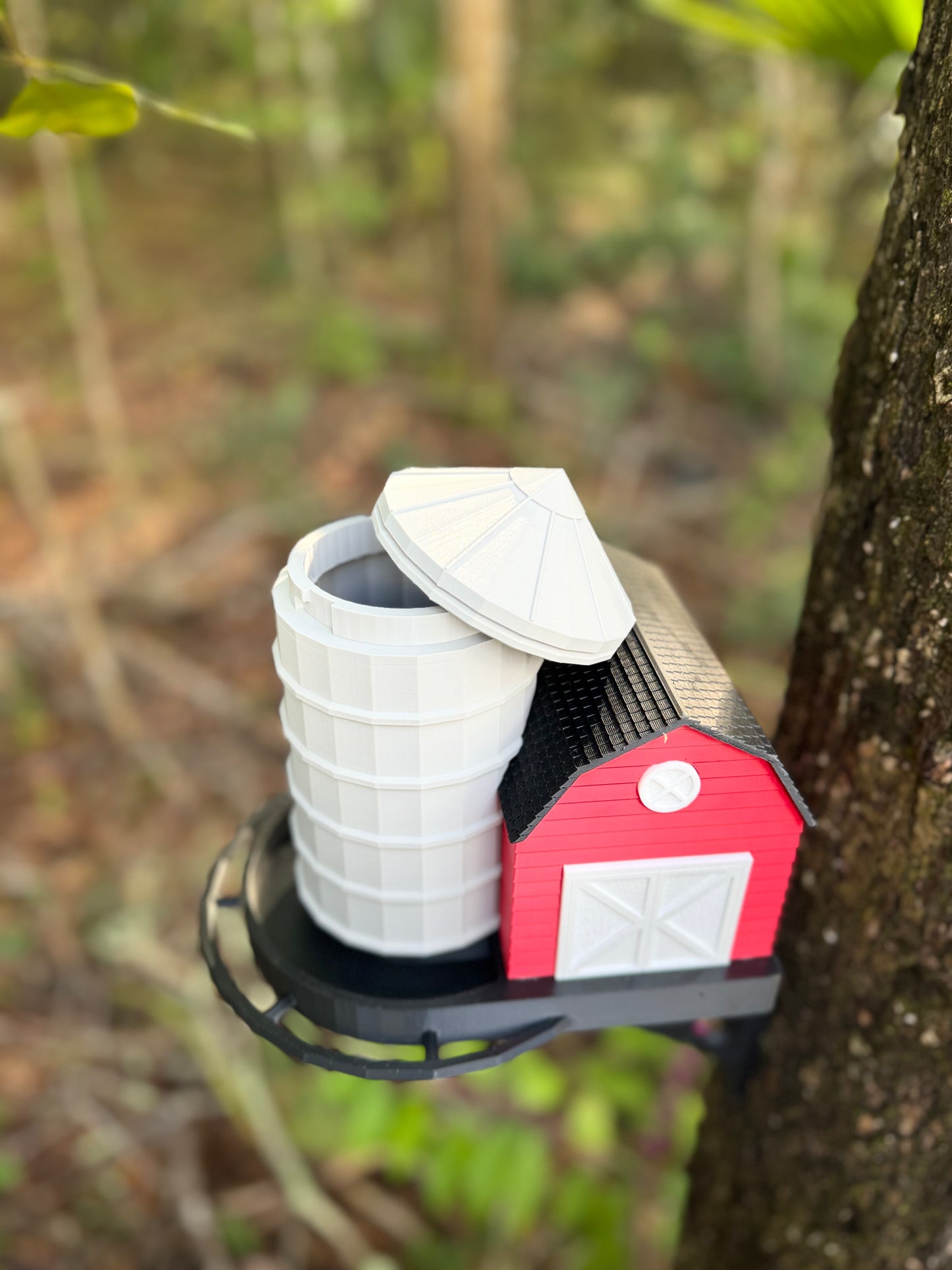 Rustic Barn Bird Feeder