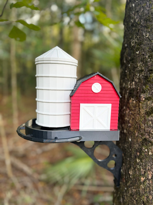 Rustic Barn Bird Feeder